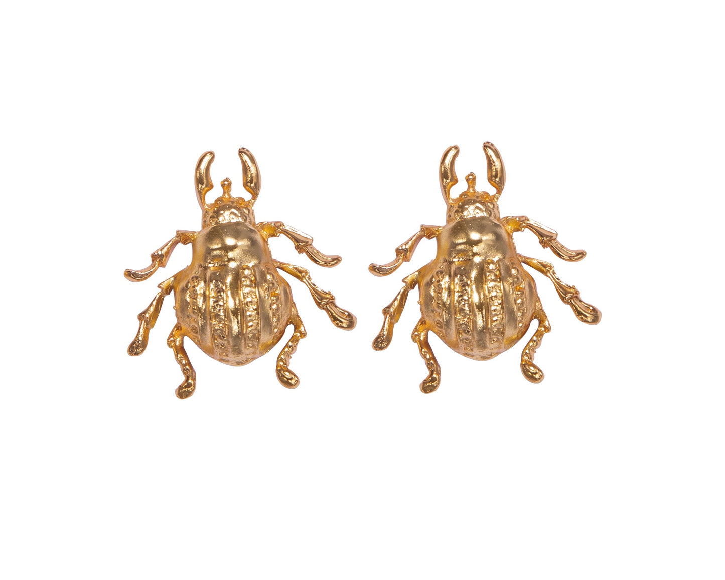 BIG BEETLE EARRINGS